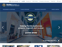 Tablet Screenshot of floridadisaster.org